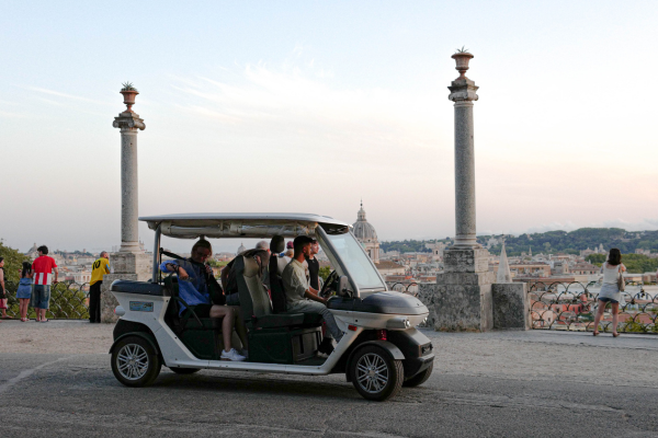 golf cart tour villa borghese